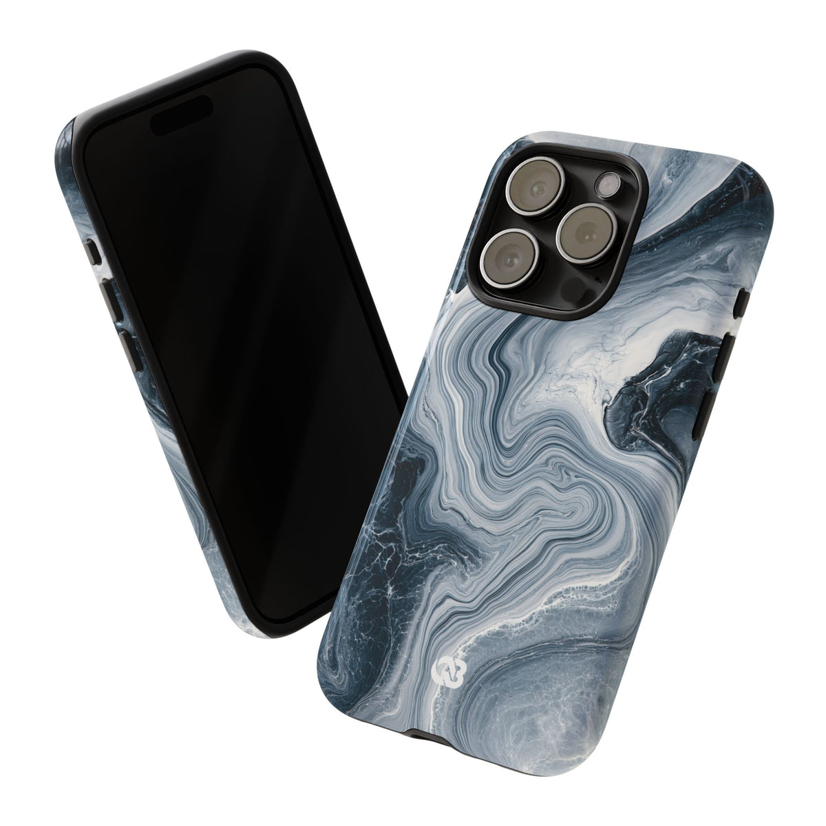 Suminagashi Ink Flow · Tough Phone Case for iPhone · Grey