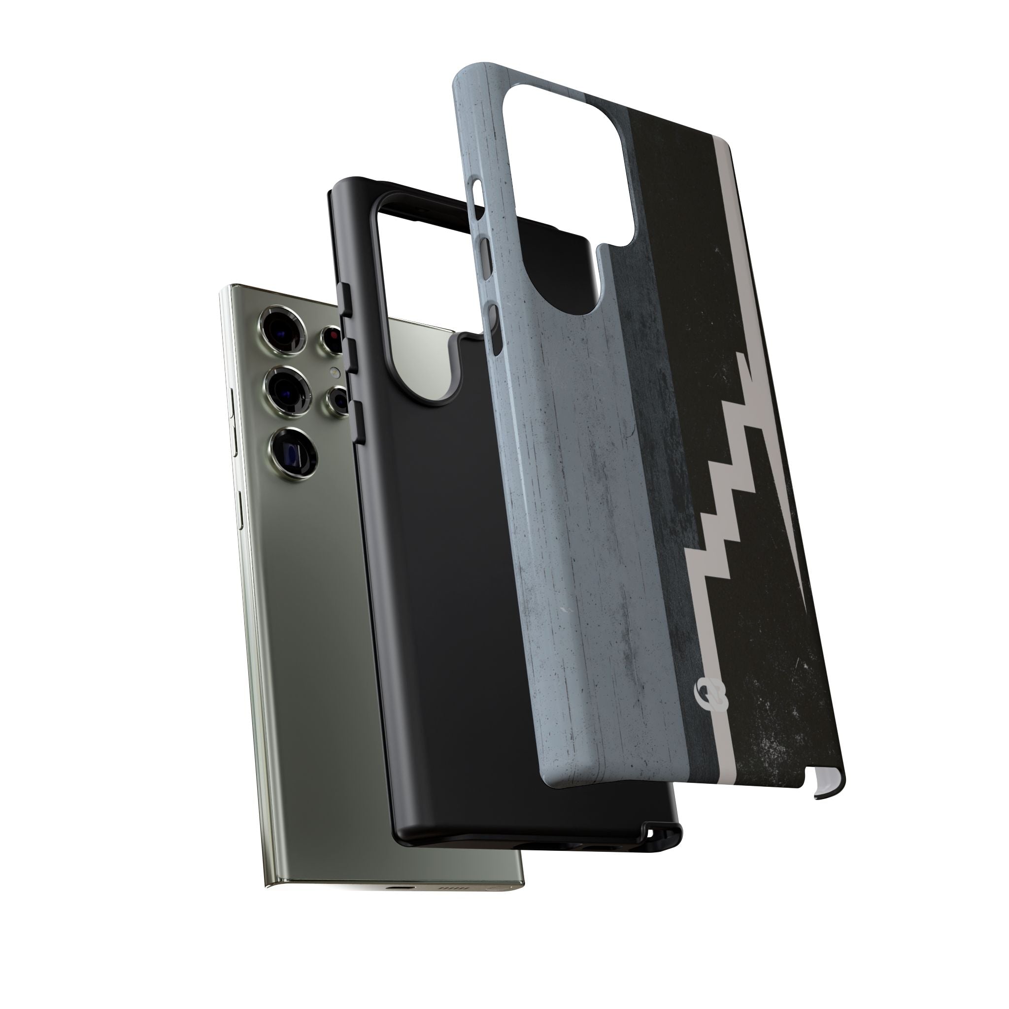 Grey Tough Phone Case for Samsung - Industrial Concrete Void
