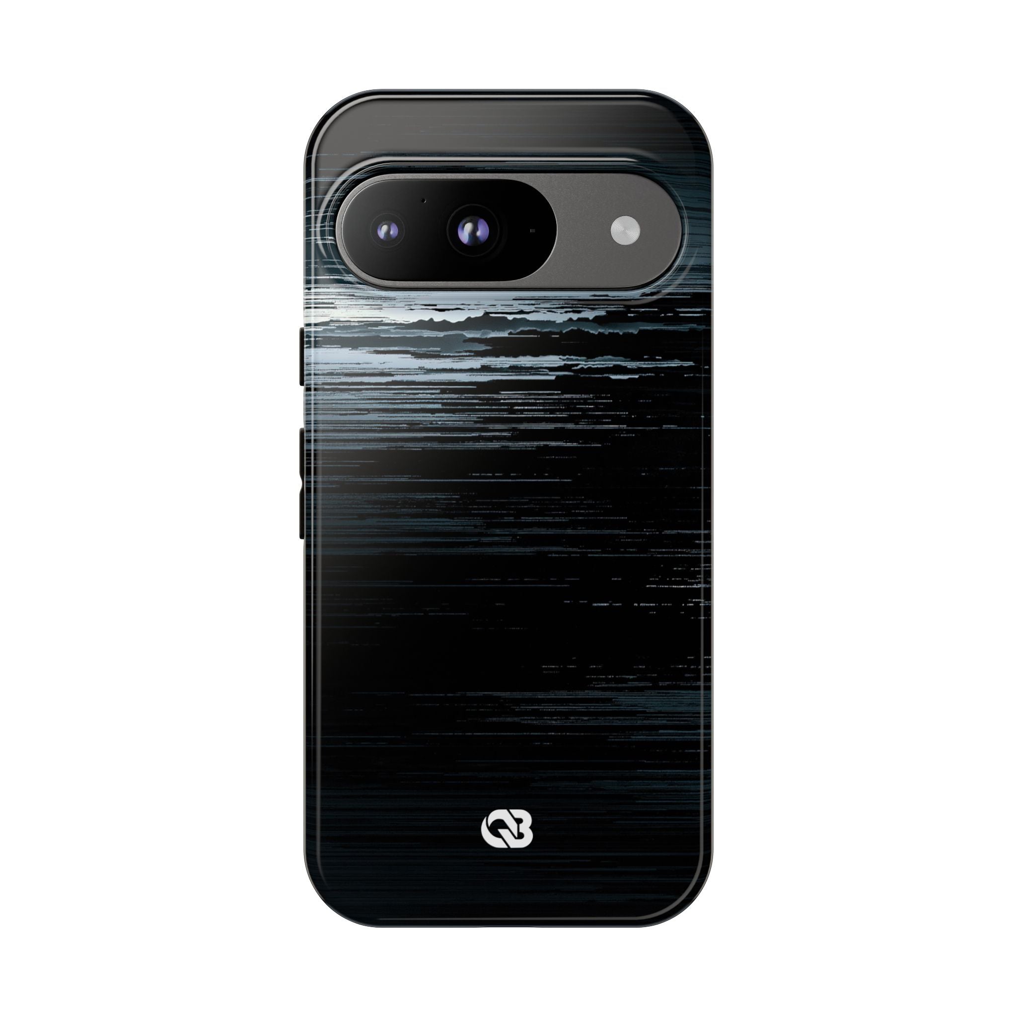 Black Tough Phone Case for Google Pixel - Frozen Signal Glitch
