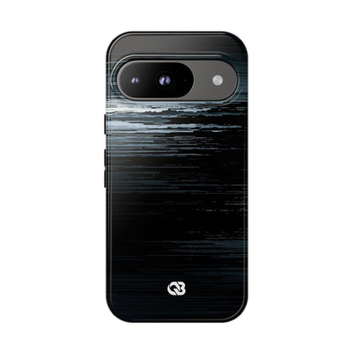 Black Tough Phone Case for Google Pixel - Frozen Signal Glitch