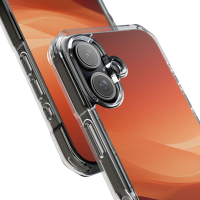 Orange Impact MagSafe Phone Case for iPhone - Crimson Dune Gradient