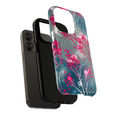Cyber Blossom · Tough 2.0 Magnetic Phone Case for iPhone · Teal