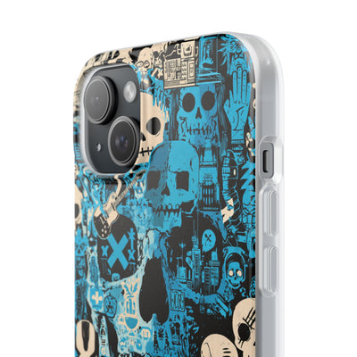 Electric Skull Graffiti · Lite Phone Case for iPhone ·  Blue
