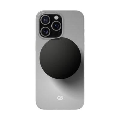 Grey Lite Phone Case for iPhone - Matte Onyx Sphere