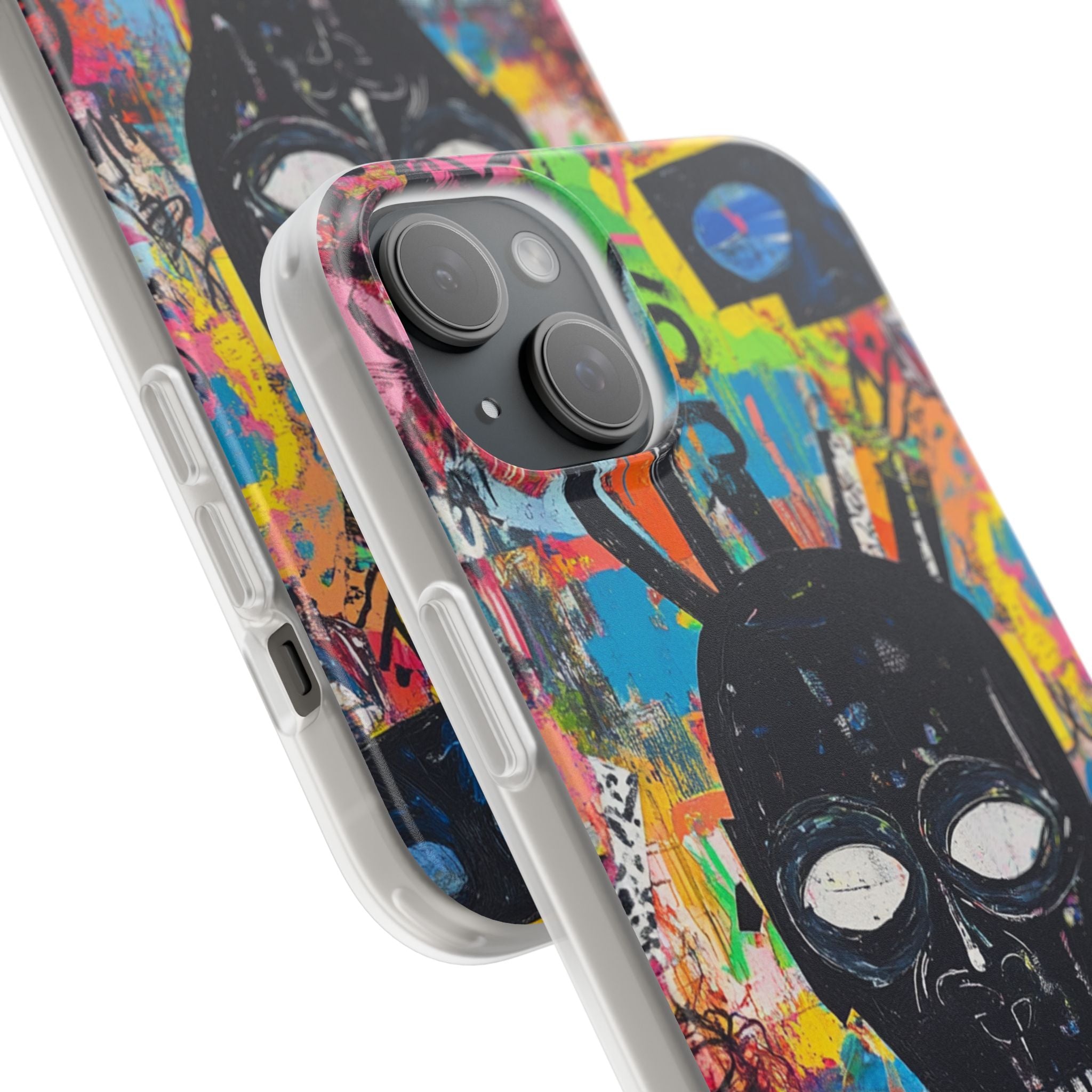 Skull Vortex iPhone 15 Plus Case - Soft