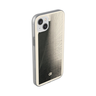 Beige Lite Phone Case for iPhone - Brutalist Graphite Grid