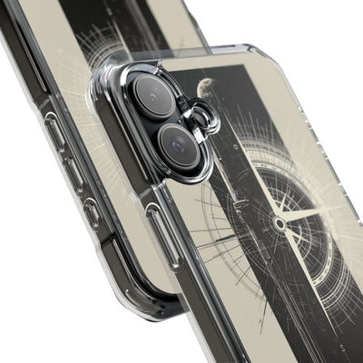 Beige Impact MagSafe Phone Case for iPhone - Zenith Vector Spire