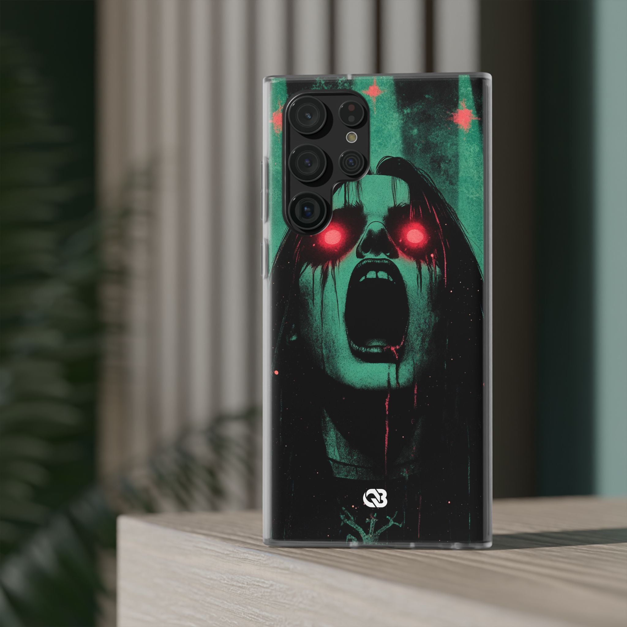 Crimson Emerald Scream · Soft Phone Case for Samsung