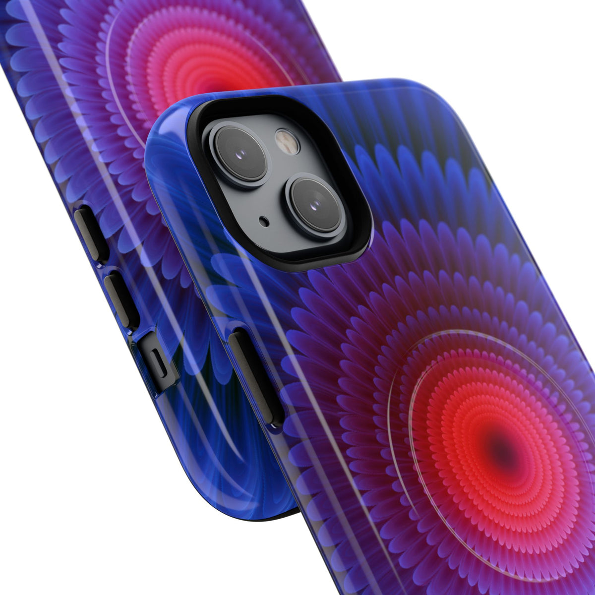 Radial Spectrum Bloom · Tough 2.0 Magnetic Phone Case for iPhone · Blue
