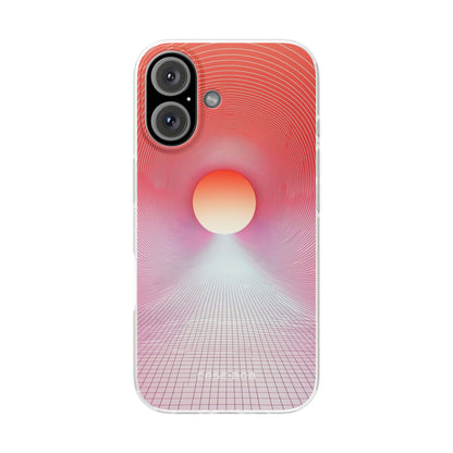 Orange Portal iPhone 16 Case - Soft