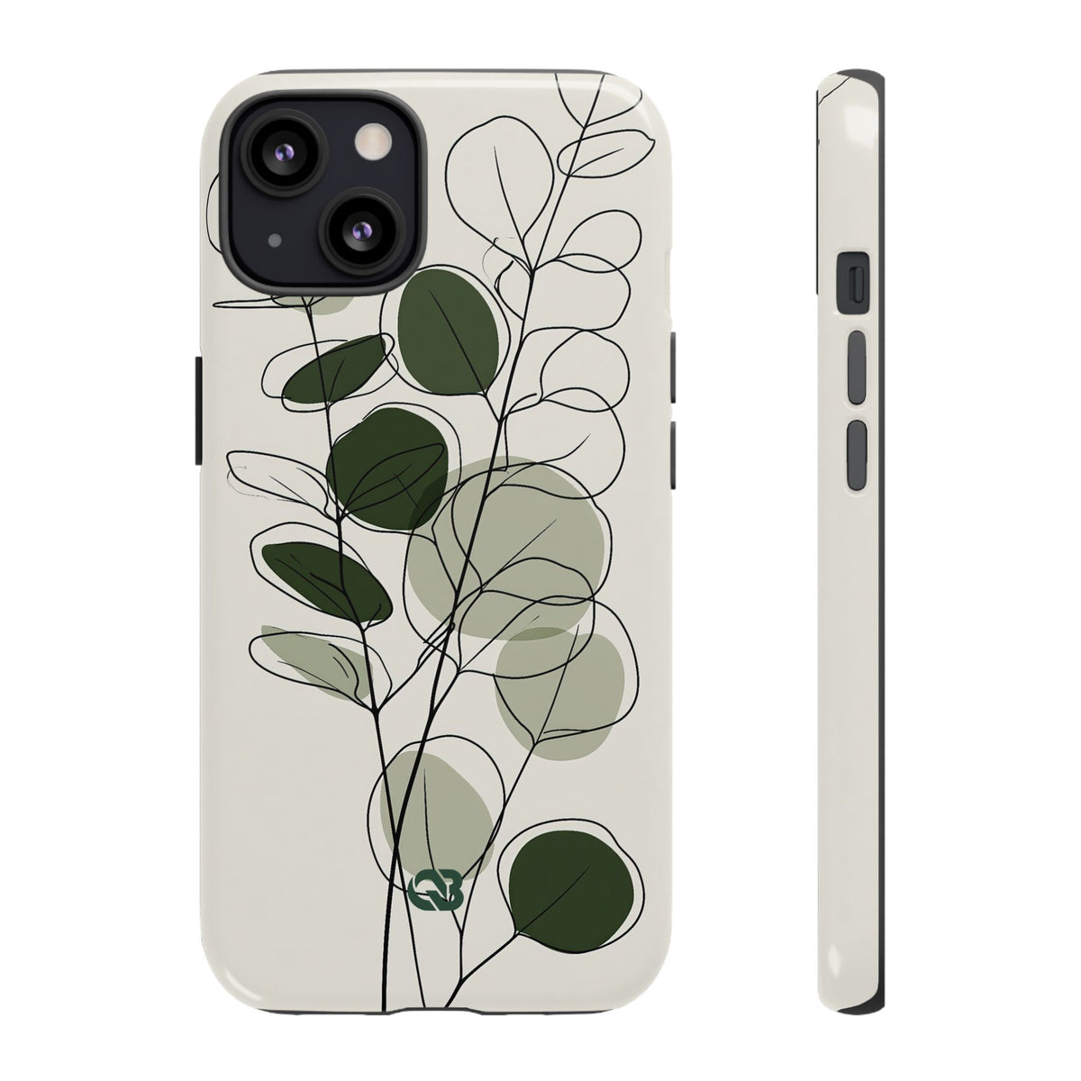 Eucalyptus Foliage Study · Tough Phone Case for iPhone · Green
