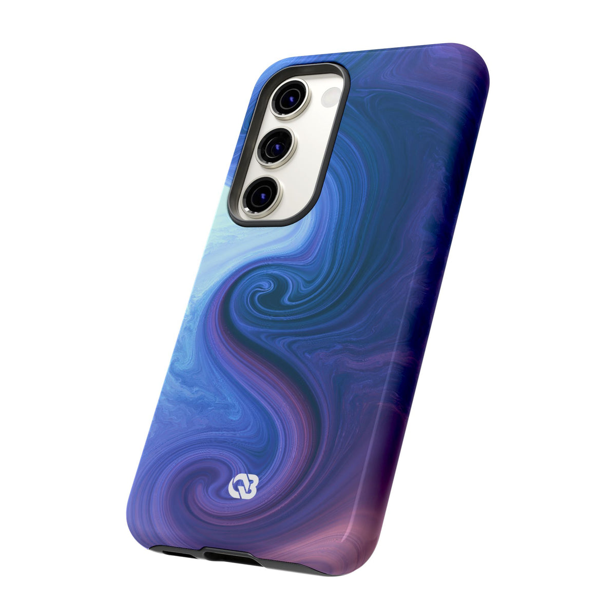 Azure Fluid Swirl · Tough Phone Case for Samsung · Blue