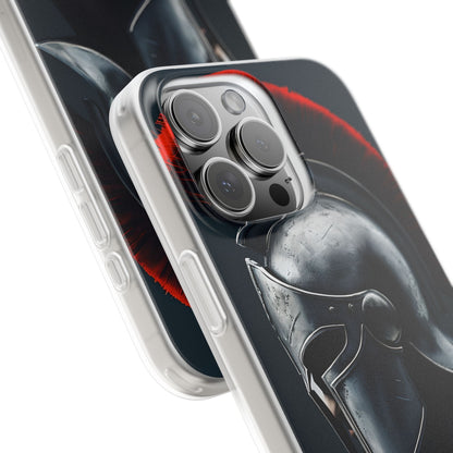 Hopeinen Centurion iPhone 16 Pro Max -pehmeä suojakotelo