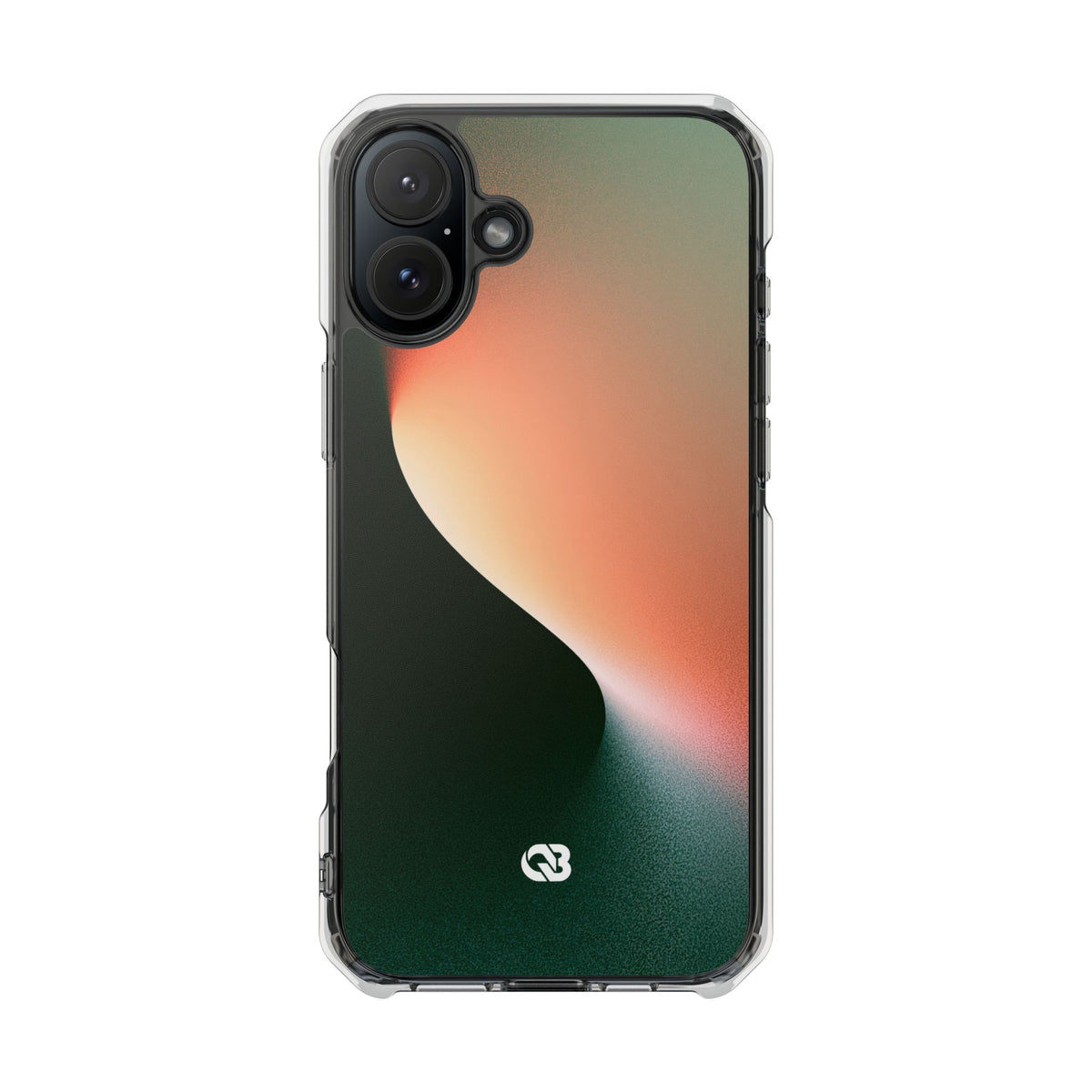 Luminous Arc · Clear Impact Magnetic Phone Case for iPhone · Green