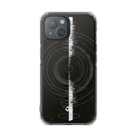 Black Impact MagSafe Phone Case for iPhone - Obsidian Orbital Signal