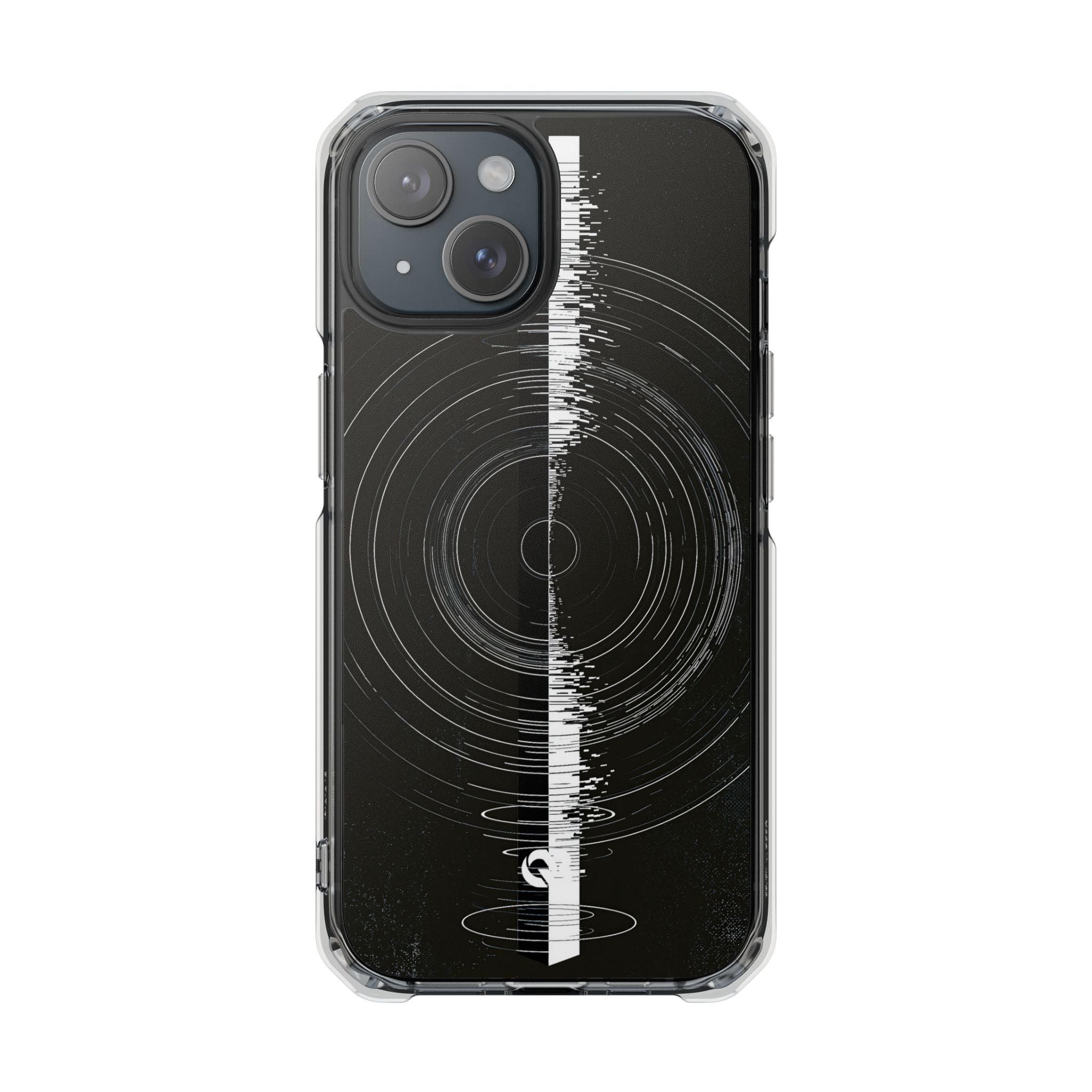 Black Impact MagSafe Phone Case for iPhone - Obsidian Orbital Signal