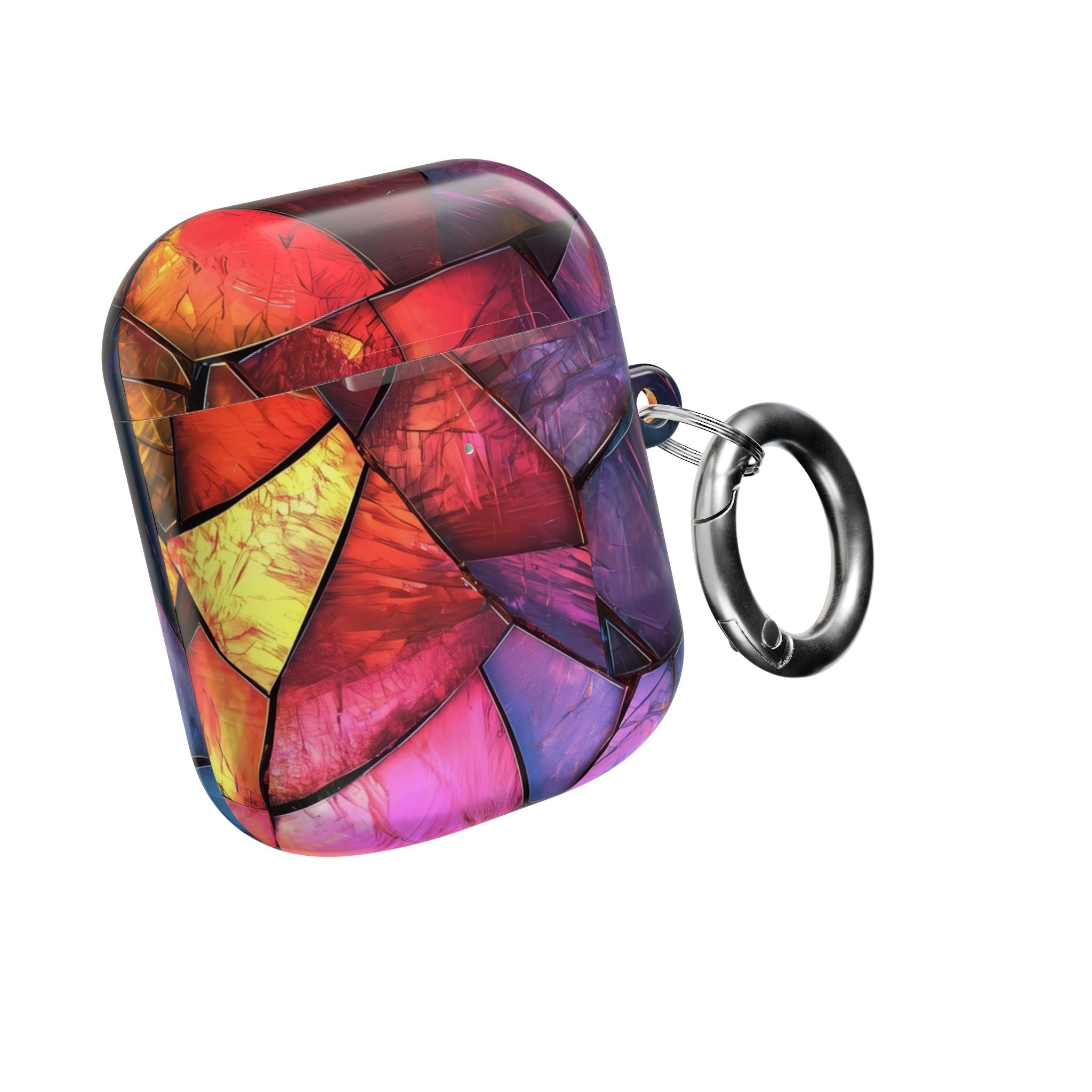 Crimson Shard Mosaic - AirPods Case