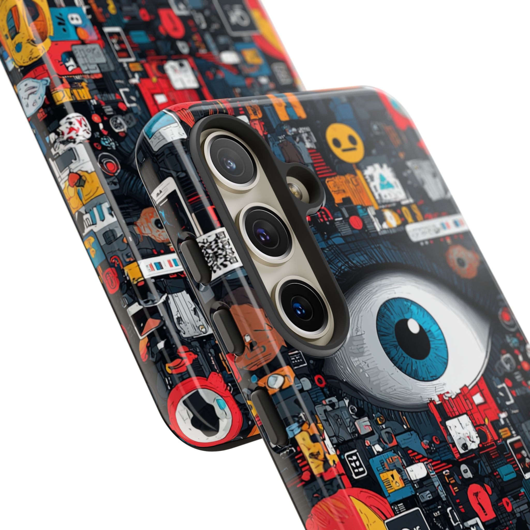 Digitaalinen Silmä Sininen Samsung S24 - Kova suojakotelo