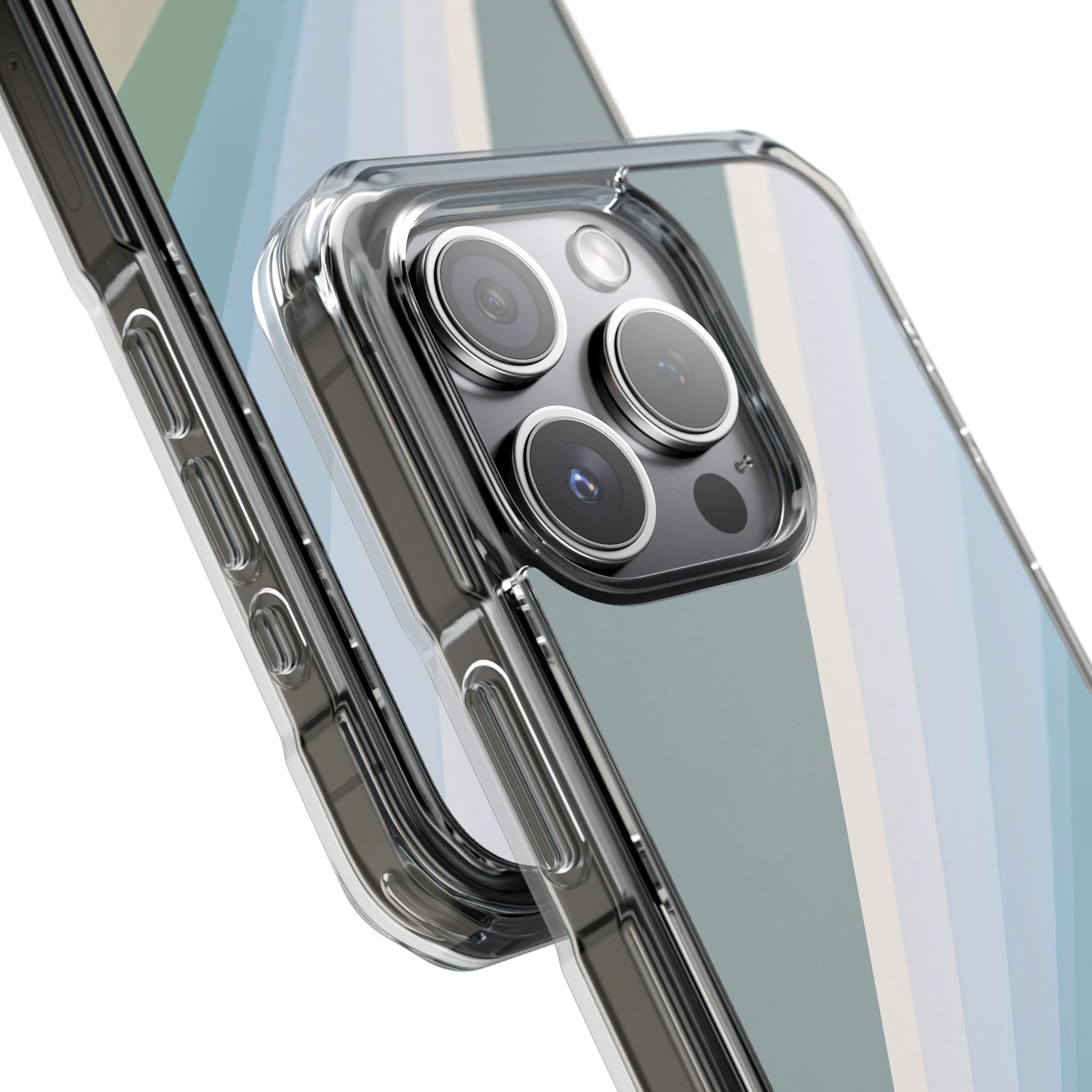 Green Impact MagSafe Phone Case for iPhone - Sage Prism Beam