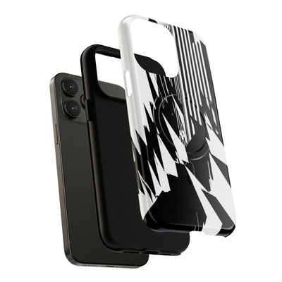 White Tough 2.0 Magsafe Phone Case for iPhone - Shattered Vector Spire