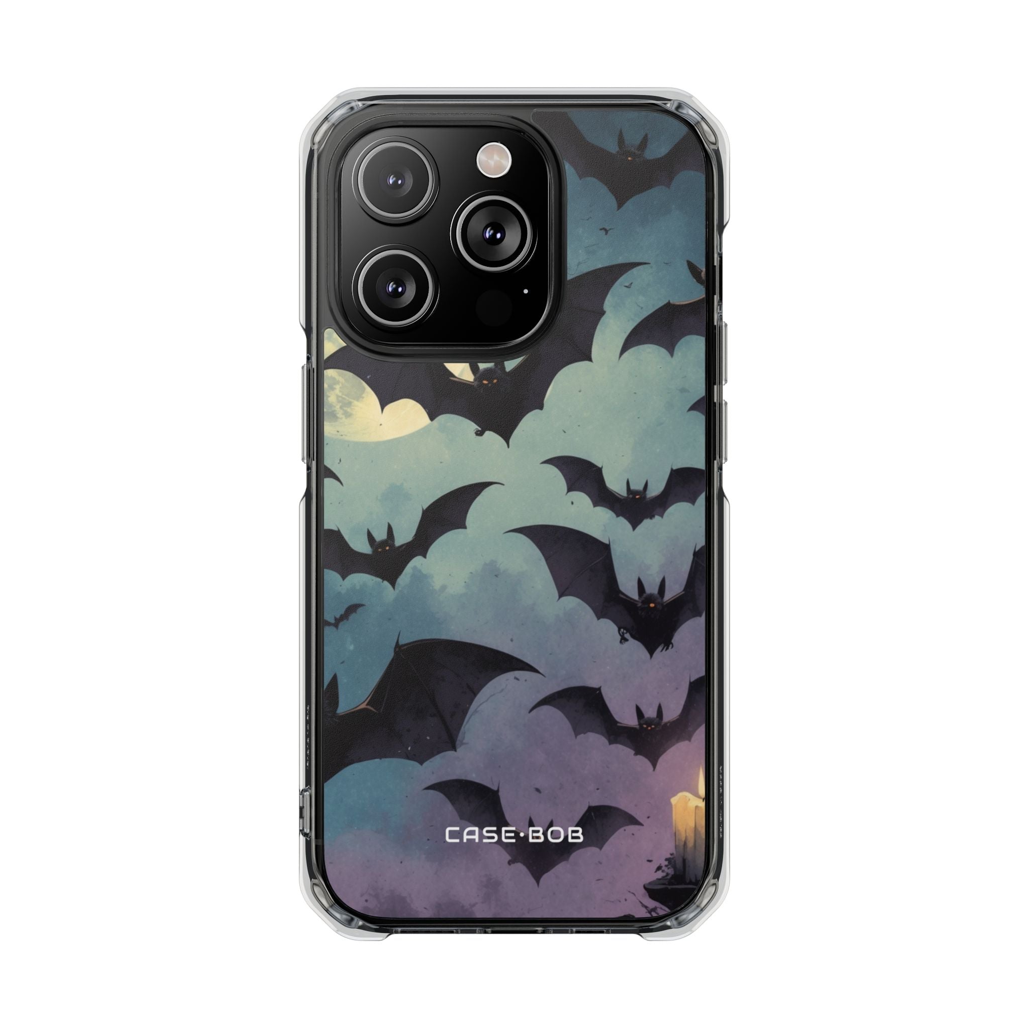 Leuchtender Fledermaus-Schwarm iPhone 14 Pro Case - Impact