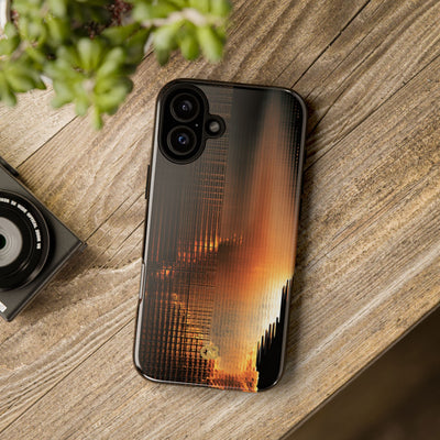 Luminous Grid · Tough Phone Case for iPhone · Black