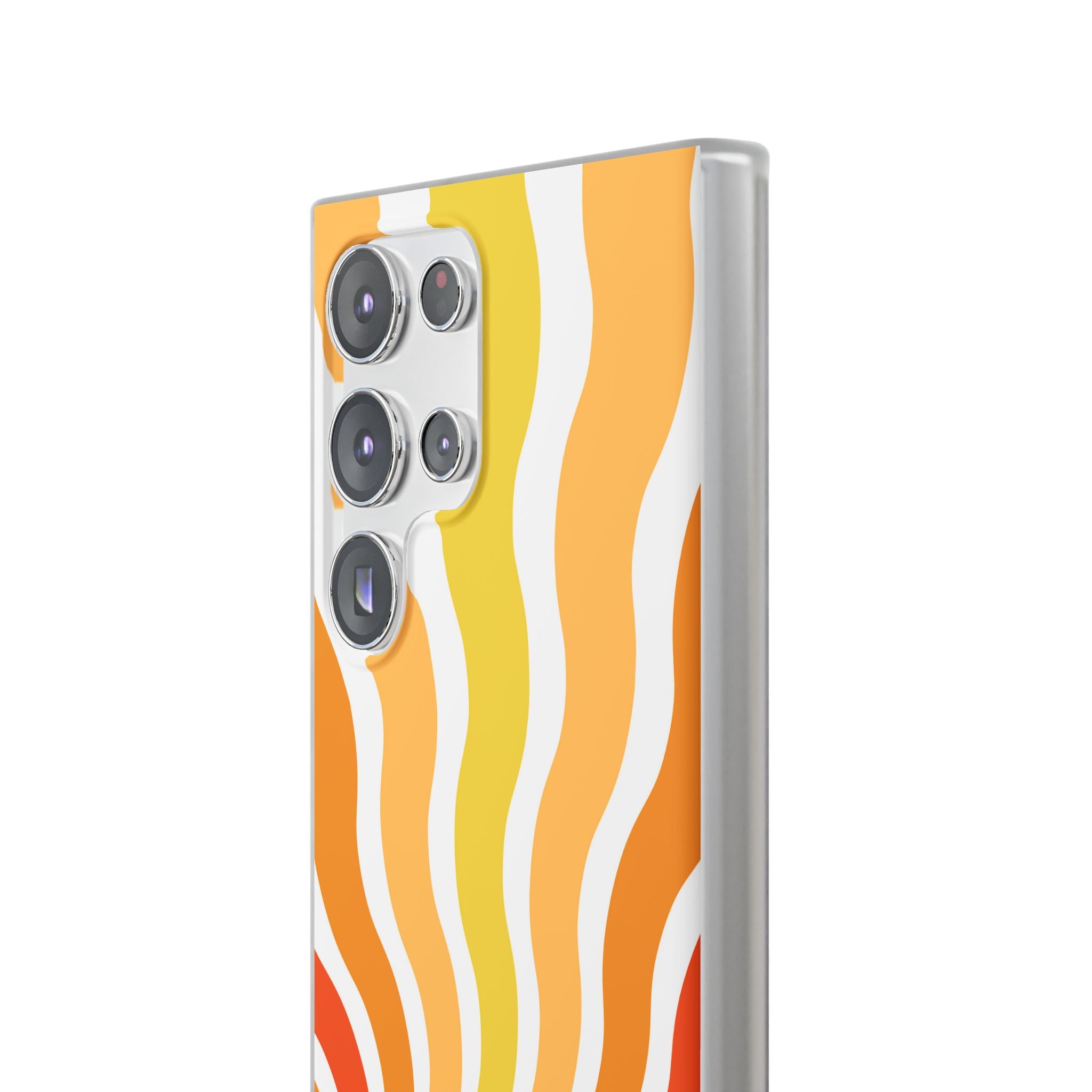 Amber Solar Waves · Soft Phone Case for Samsung