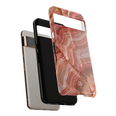 Blushing Rose Strata · Tough Phone Case for Pixel ·  Pink