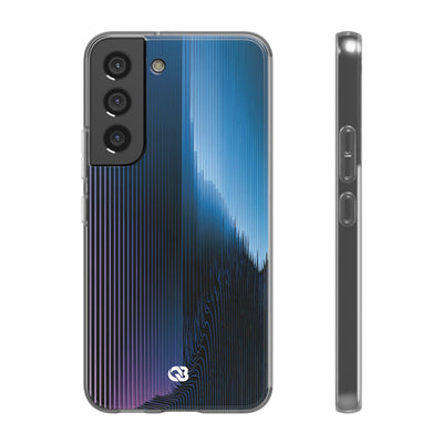 Blue Lite Phone Case for Samsung - Indigo Distortion Wave