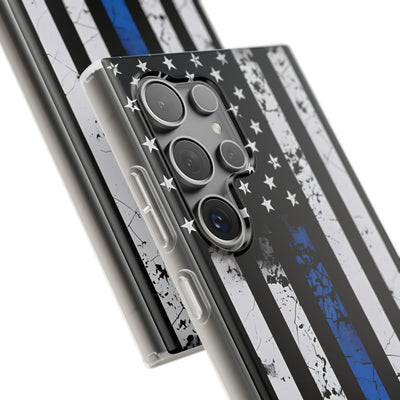 Gritty Cobalt Flag · Soft Handyhülle für Samsung