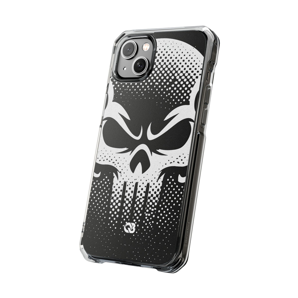 Phantom Halftone · Clear Impact Magnetic Phone Case for iPhone ·  Black