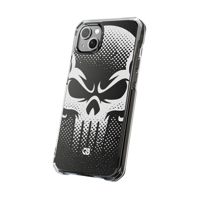 Phantom Halftone · Clear Impact Magnetic Phone Case for iPhone ·  Black
