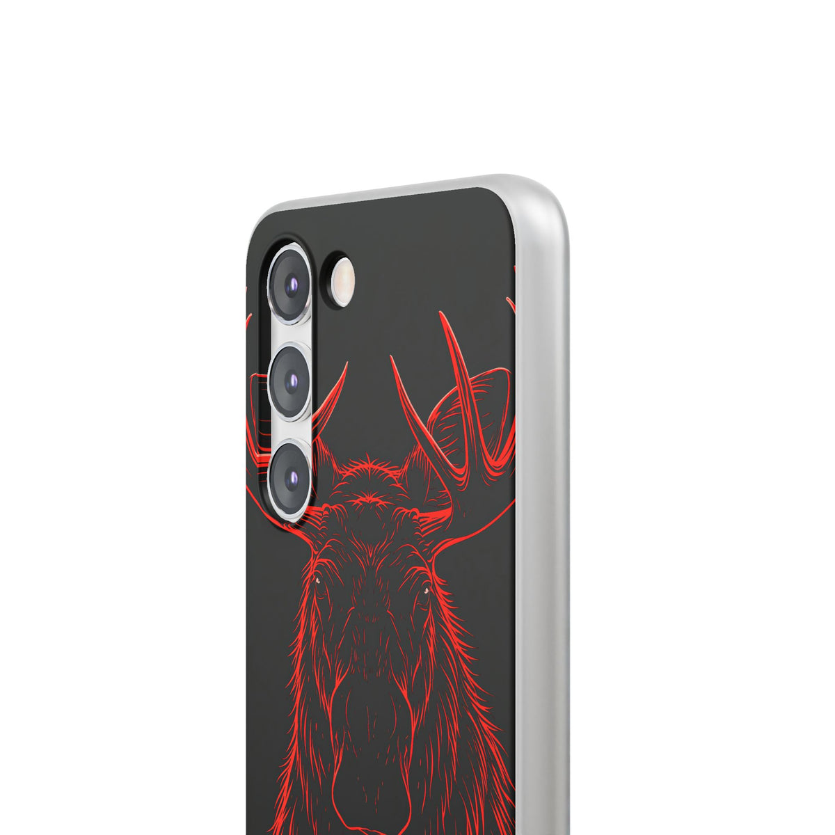 Nordic Moose Contour · Lite Phone Case for Samsung · Red