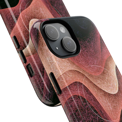 Rose Contour Waves · Tough 2.0 Magnetic Phone Case for iPhone · Pink