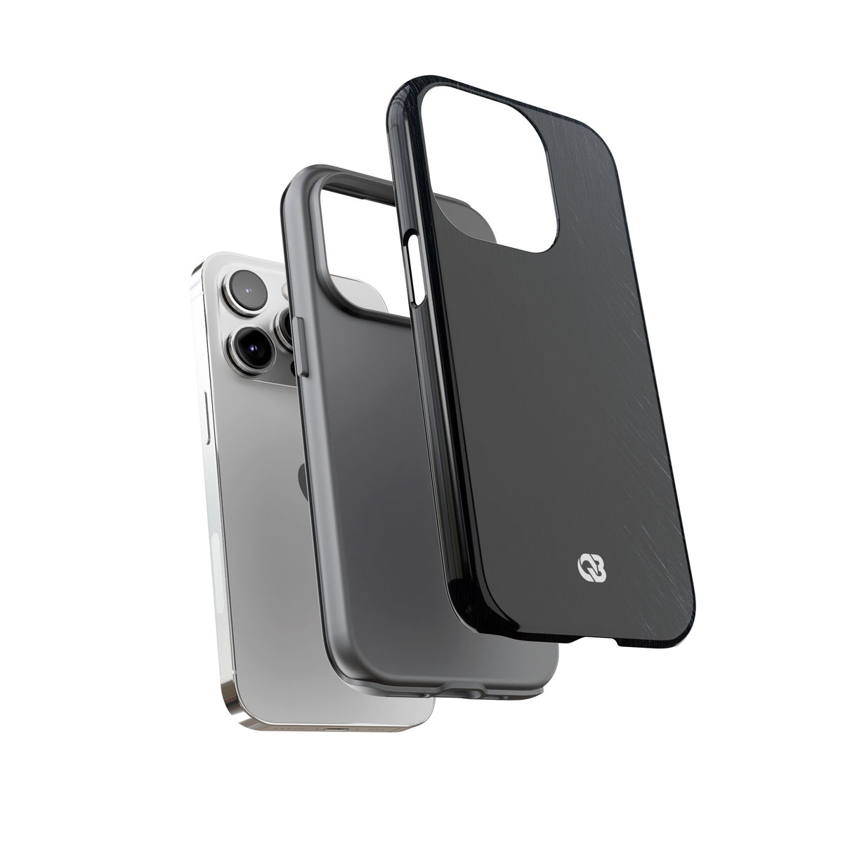Brushed Obsidian Steel · Tough Phone Case for iPhone · Black