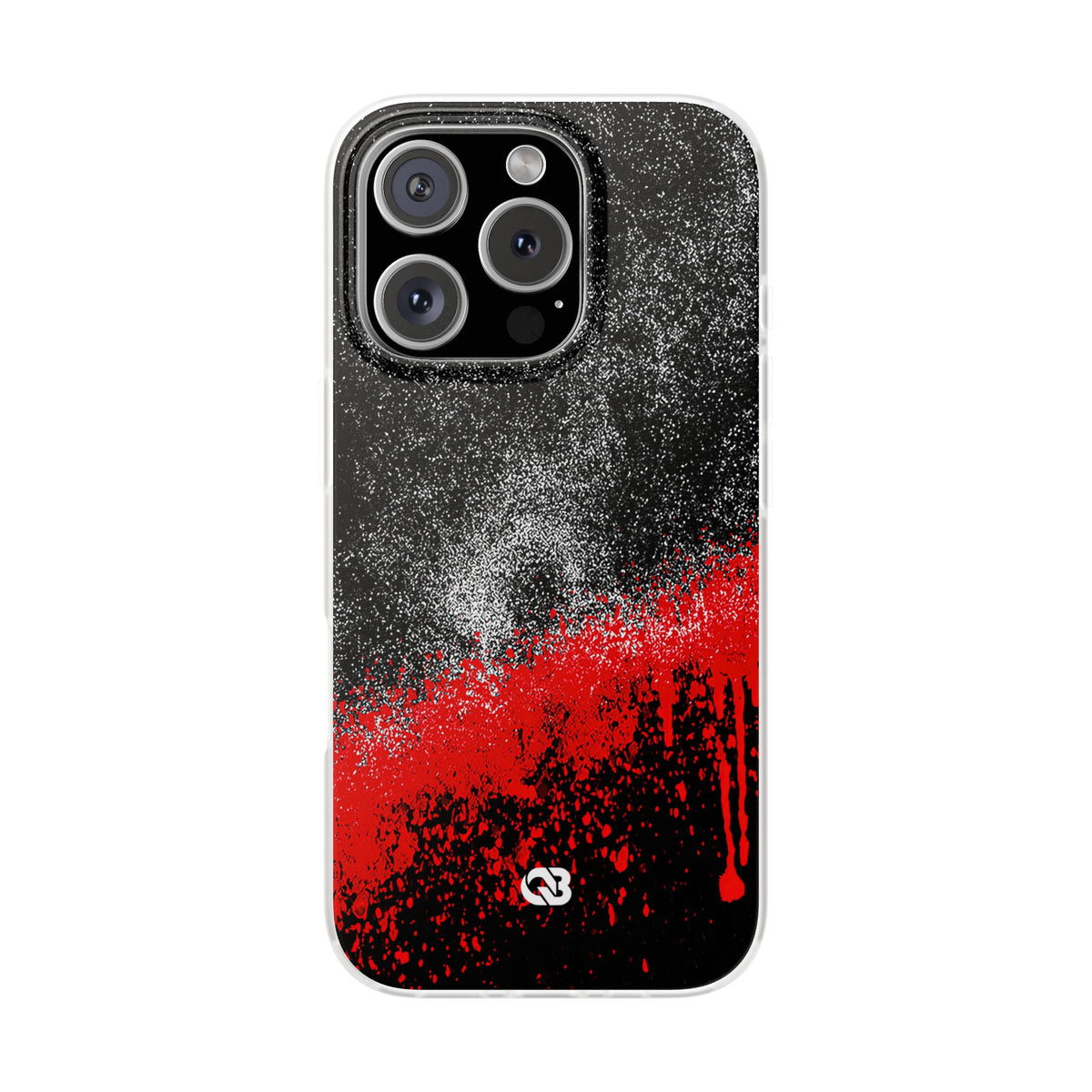 Crimson Noir Drip · Lite Phone Case for iPhone ·  Black