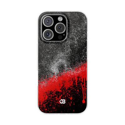 Crimson Noir Drip · Lite Phone Case for iPhone ·  Black