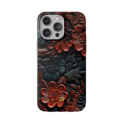 Carved Earth Bloom · Soft Phone Case for iPhone