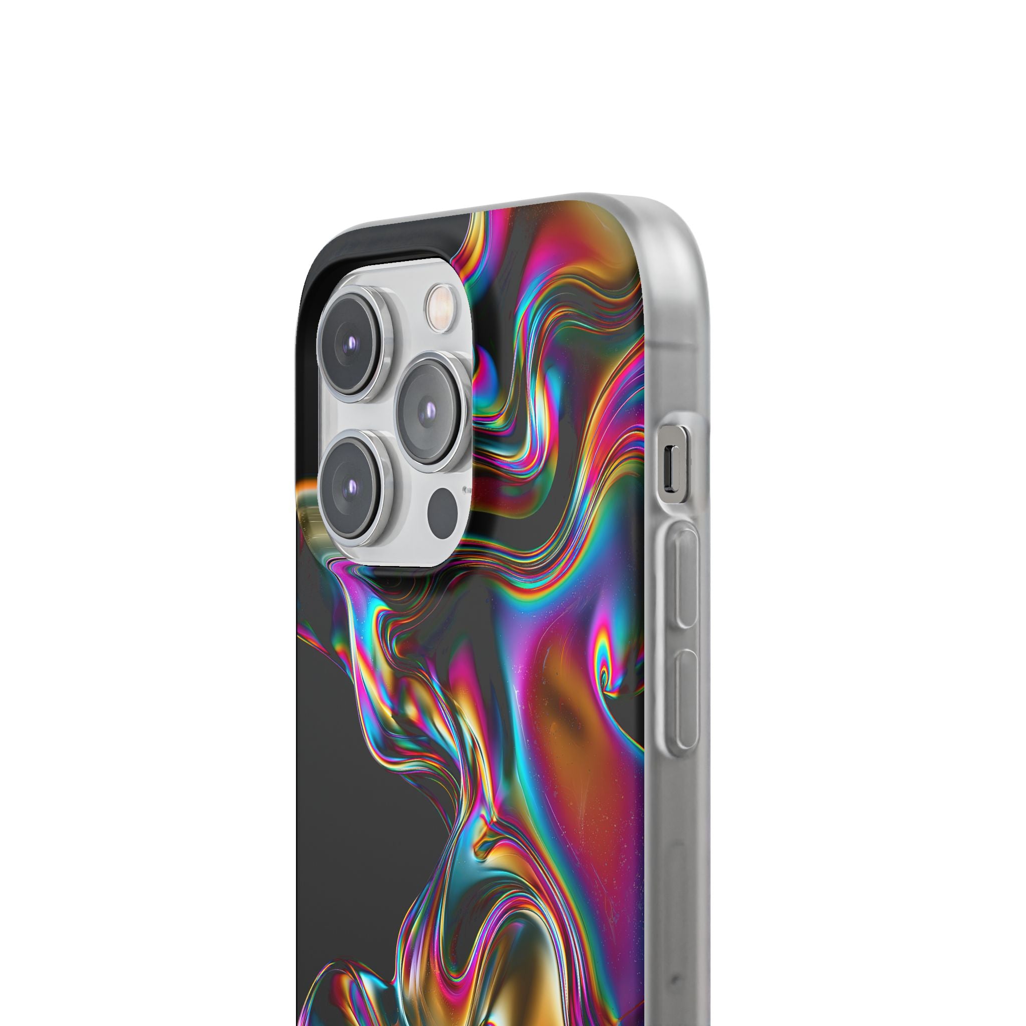 Purple Lite Phone Case for iPhone - Liquid Neon Chrome