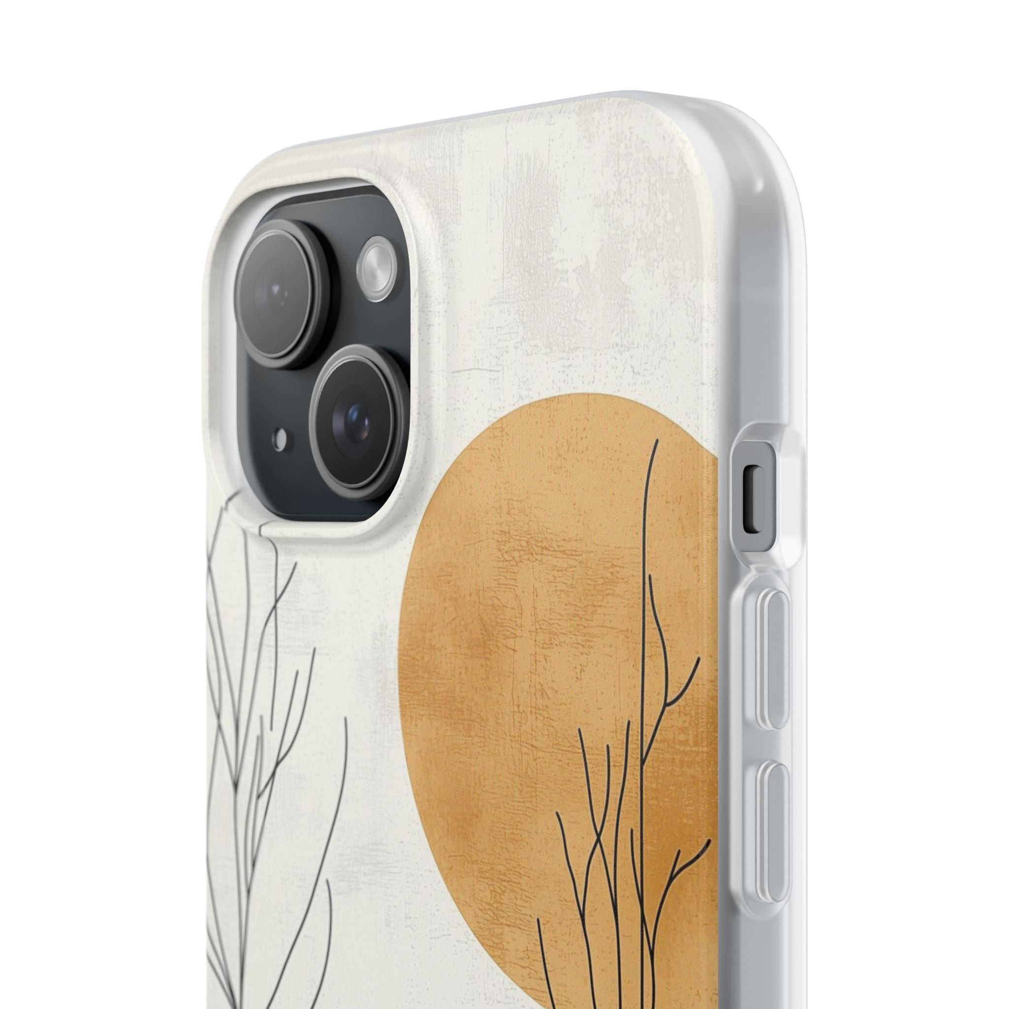 Orange Halo iPhone 15 Case - Soft