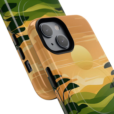 Verdant Horizon Sun · Tough+ Phone Case for iPhone · Magsafe