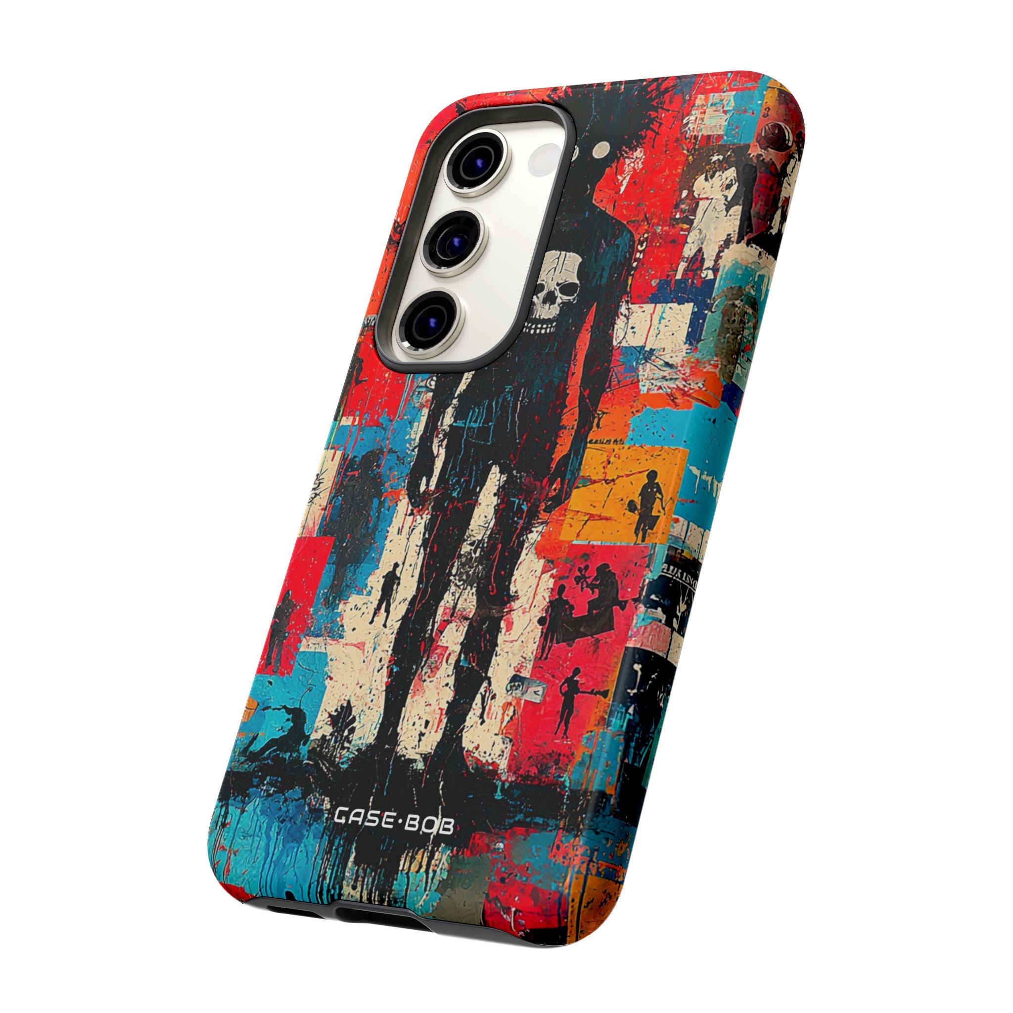 Spiky Skull Silhouette Samsung S23 Skal - Tough