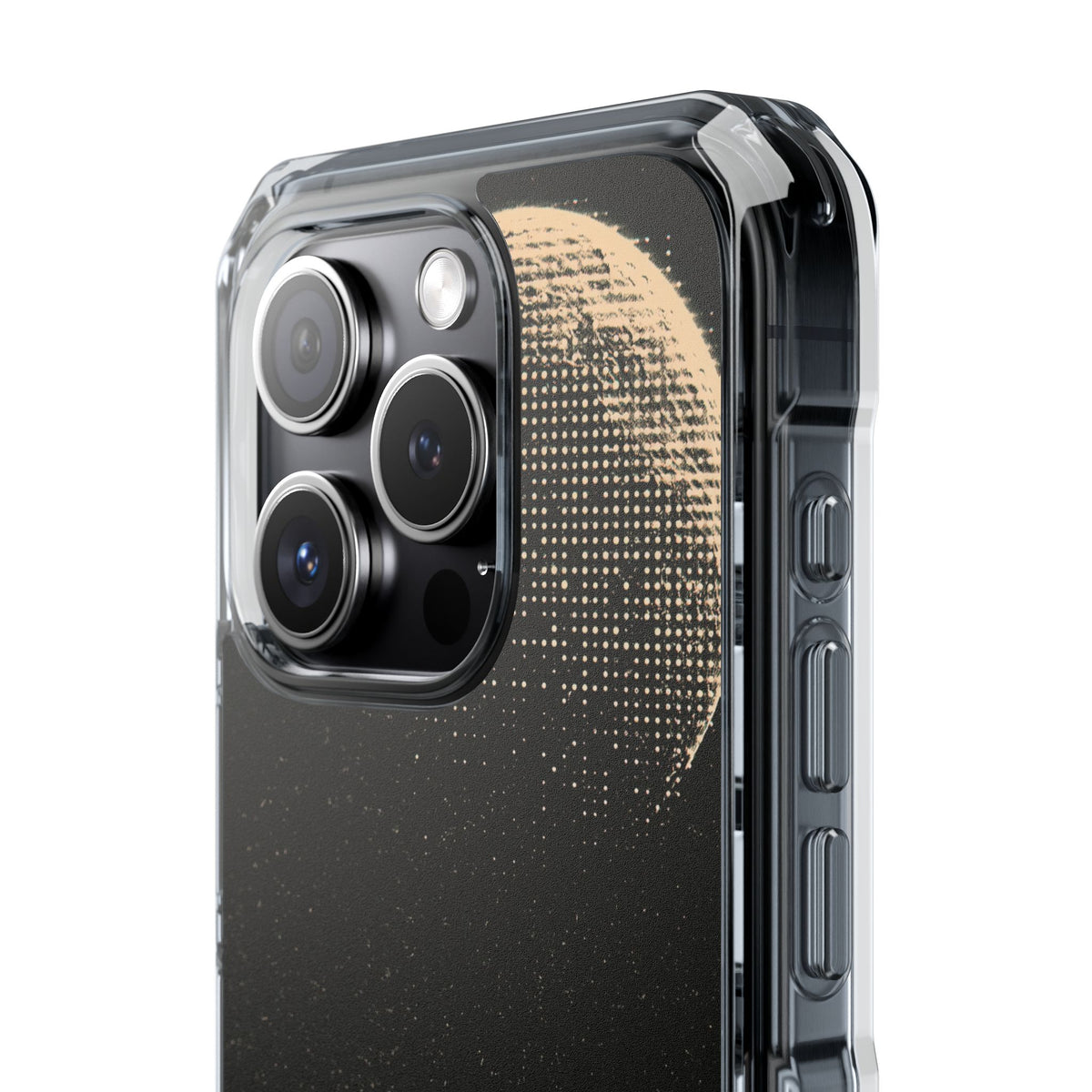 Lunar Metropolis Nocturne · Clear Impact Magnetic Phone Case for iPhone ·  Black