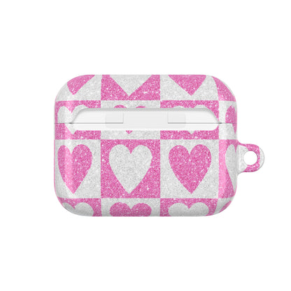 Kimalteleva Heartgrid - AirPods Case