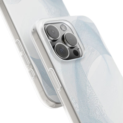 White Lite Phone Case for iPhone - Arctic Line Current