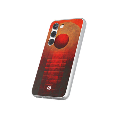 Crimson Solar Halo · Soft Phone Case for Samsung