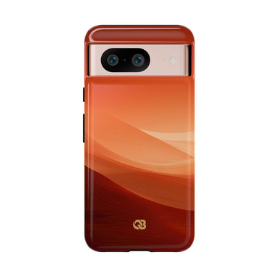Orange Tough Phone Case for Google Pixel - Crimson Dune Gradient