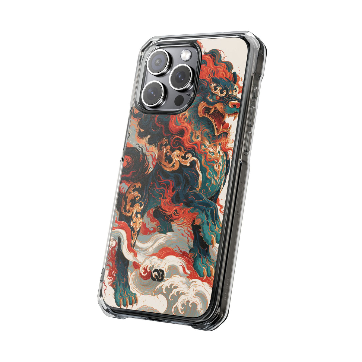 Imperial Shishi · Clear Impact Magnetic Phone Case for iPhone · Teal