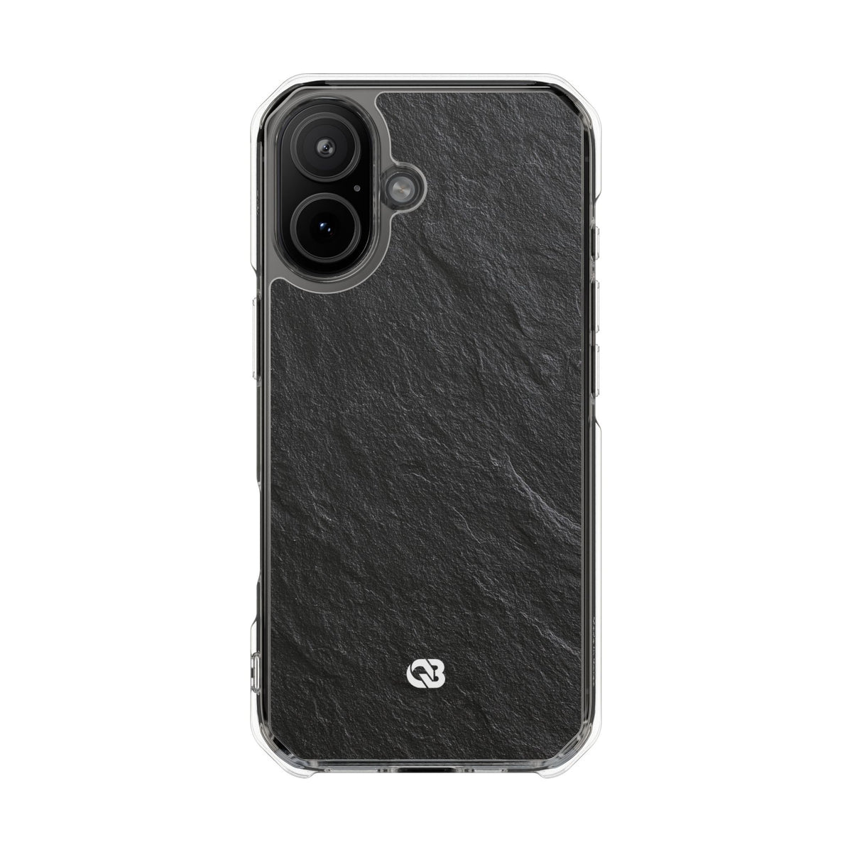 Obsidian Slate · Clear Impact Magnetic Phone Case for iPhone ·  Black