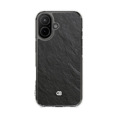 Obsidian Slate · Clear Impact Magnetic Phone Case for iPhone ·  Black